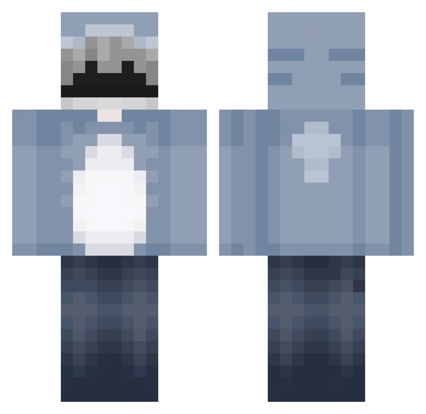 frs_Solar Minecraft skin, front and back view