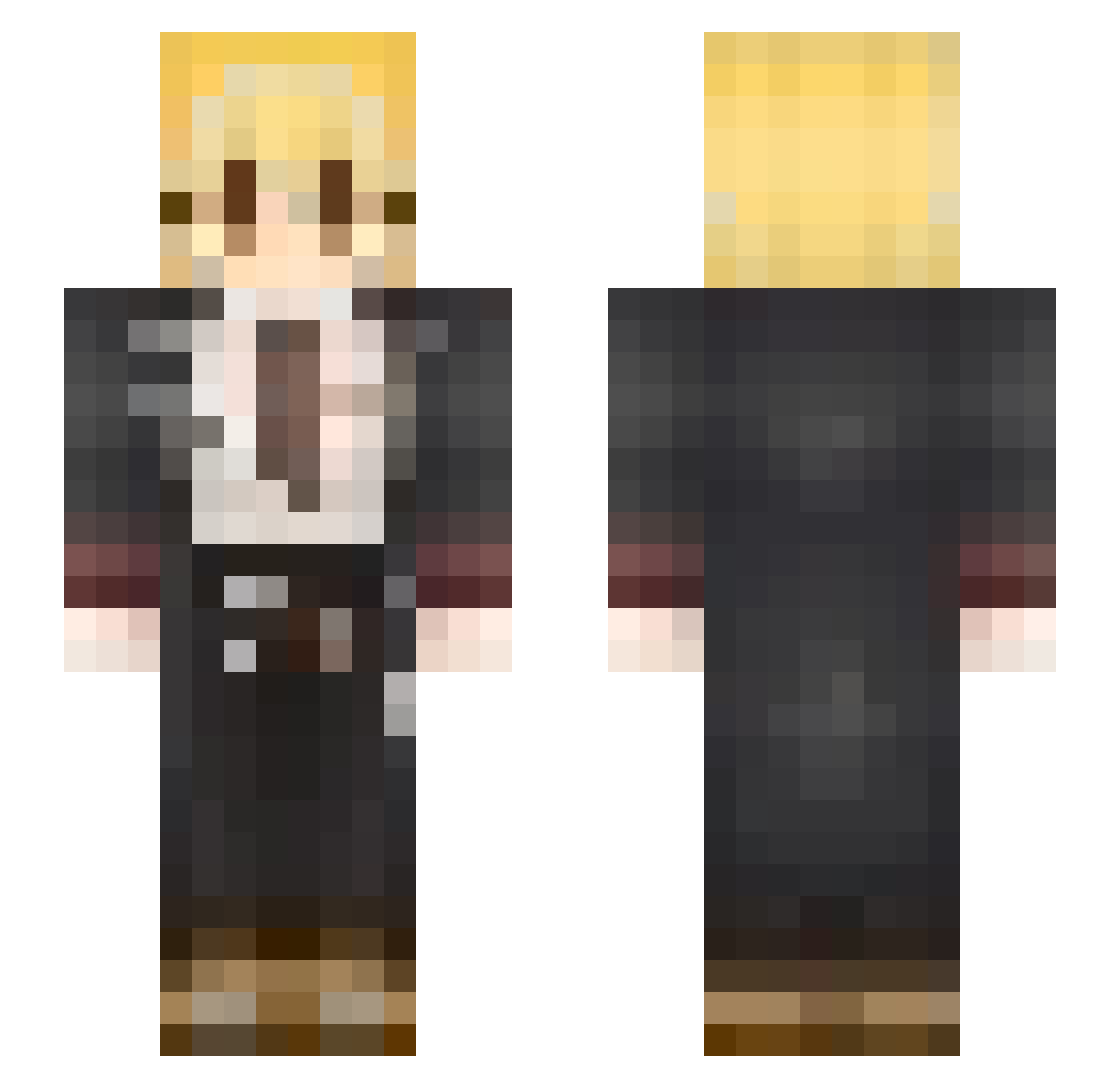 zwn007 Minecraft skin, front and back view