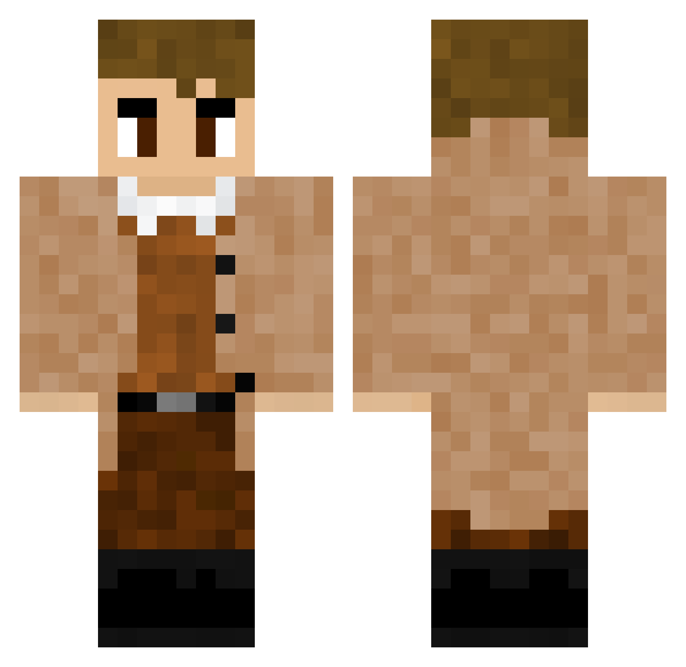 Niewikotel Minecraft skin, front and back view