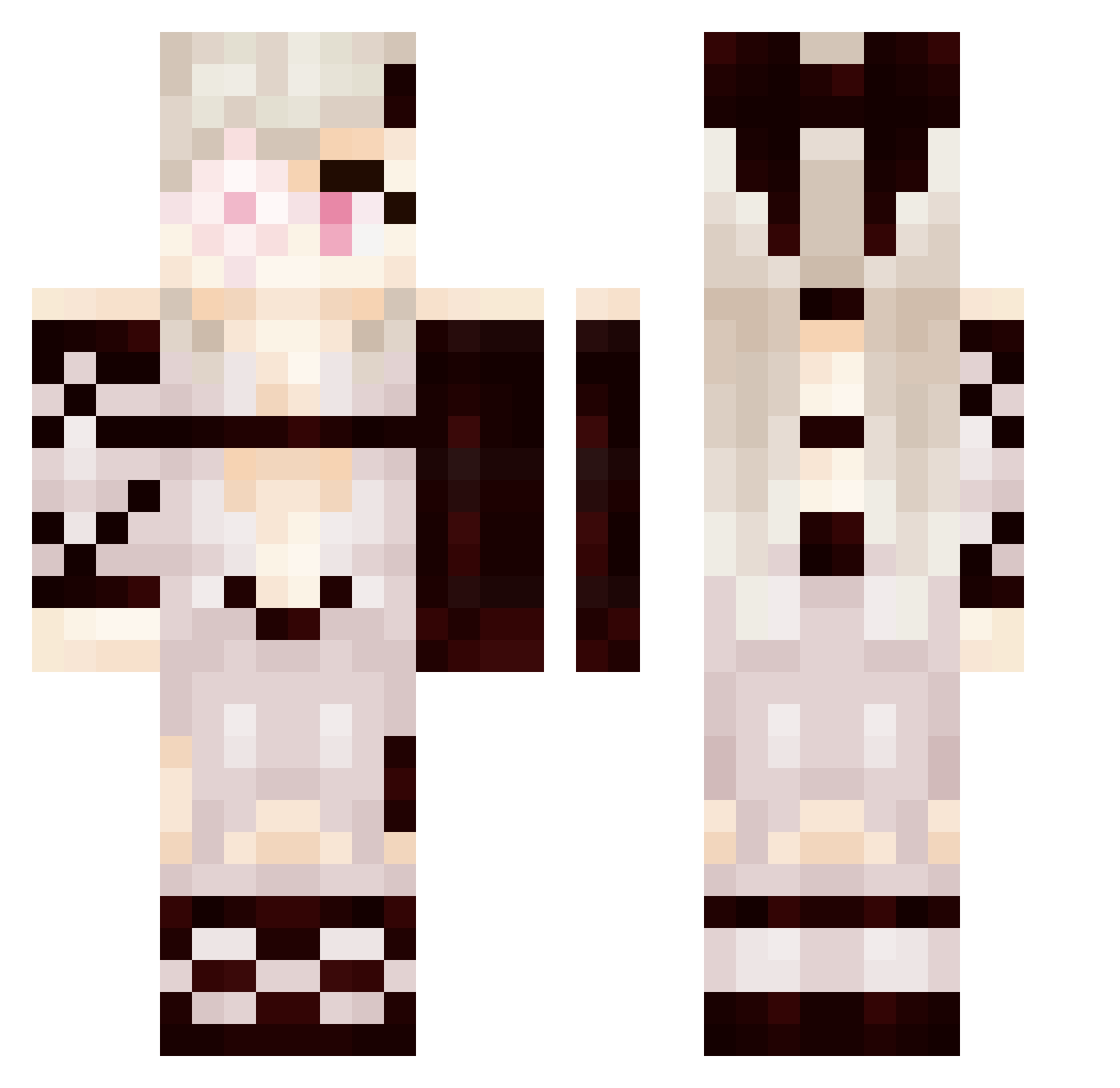 zjugganautz Minecraft skin, front and back view