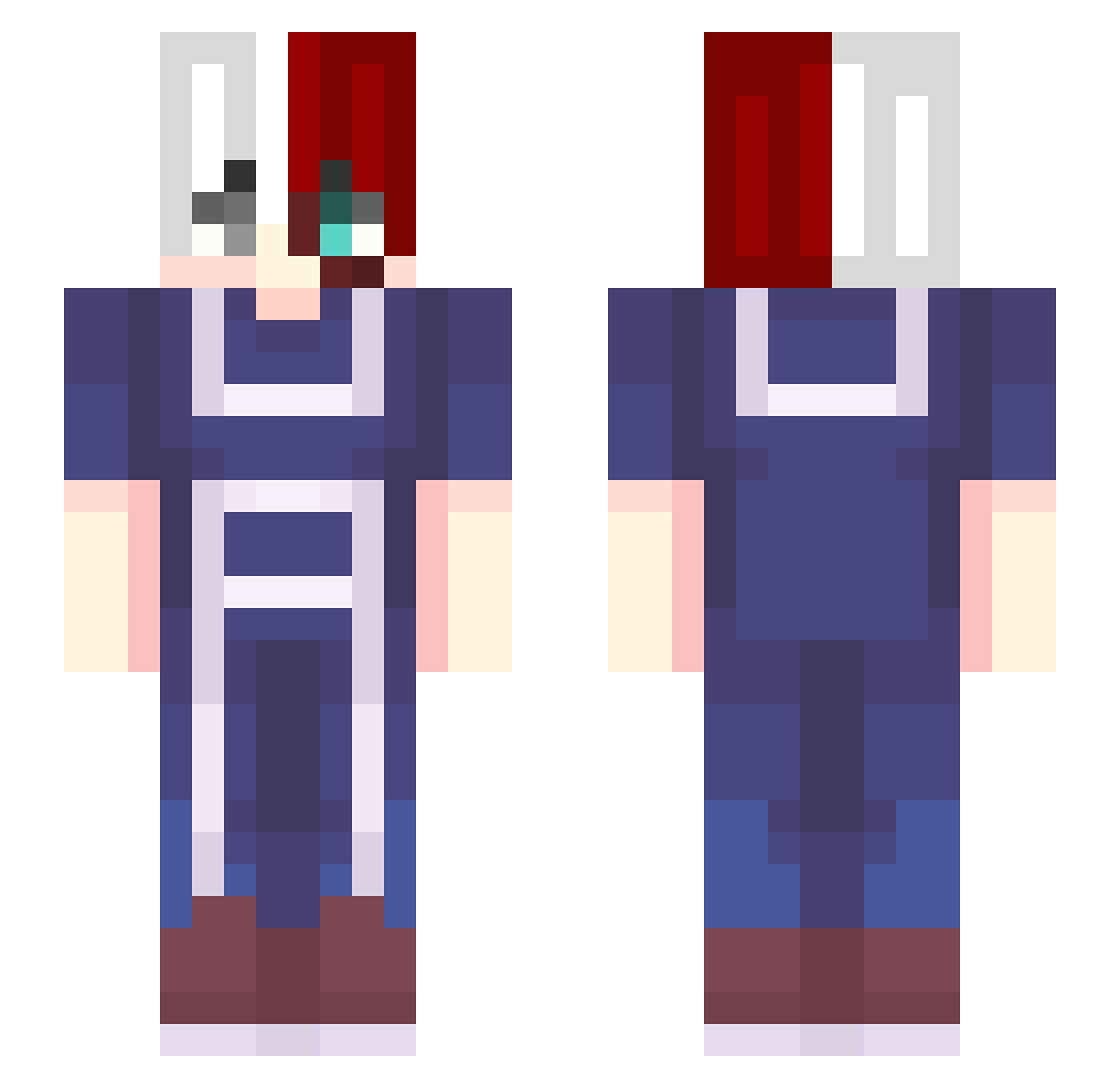 demon___111 Minecraft skin, front and back view