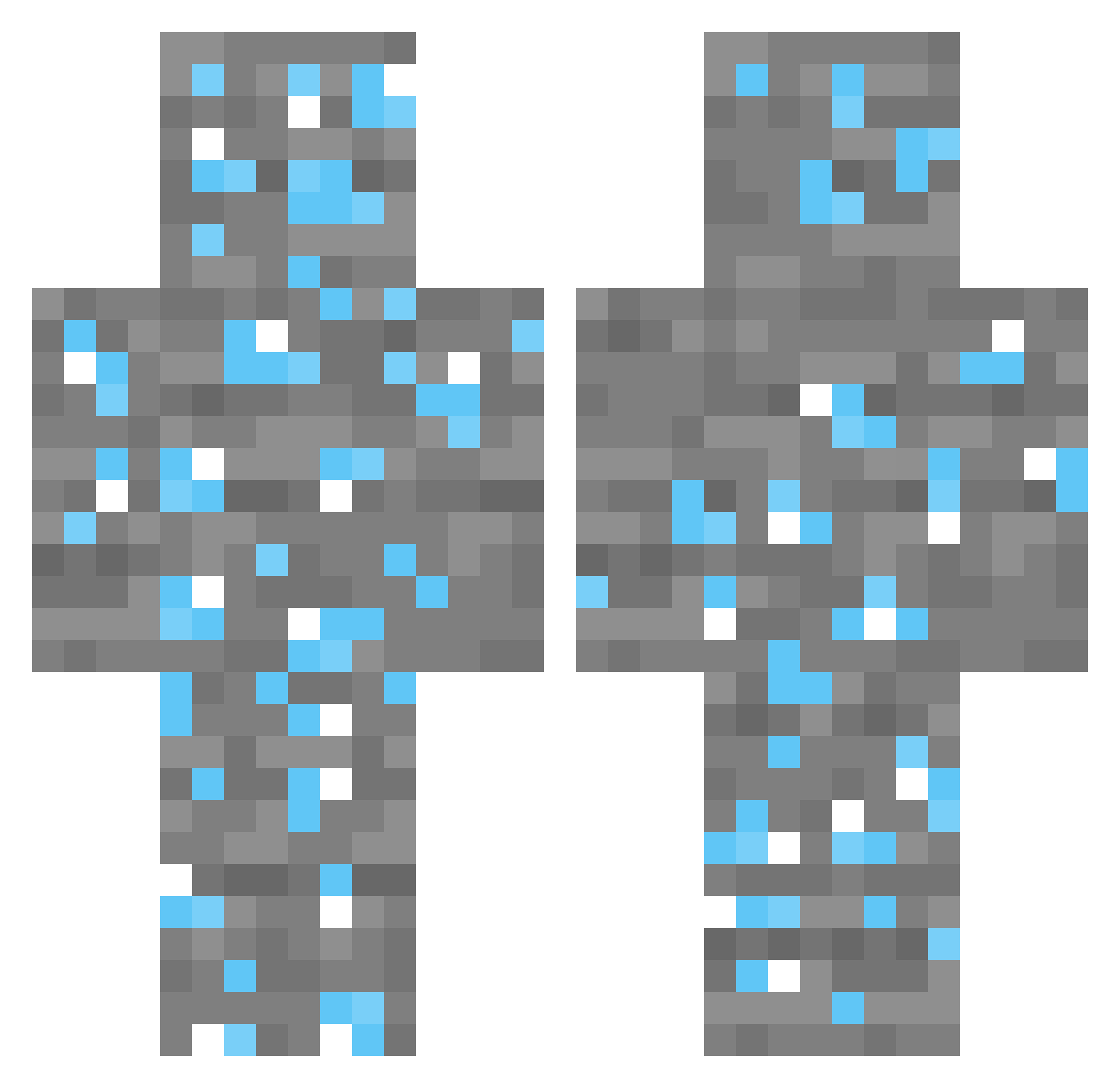 okidokirasa Minecraft skin, front and back view