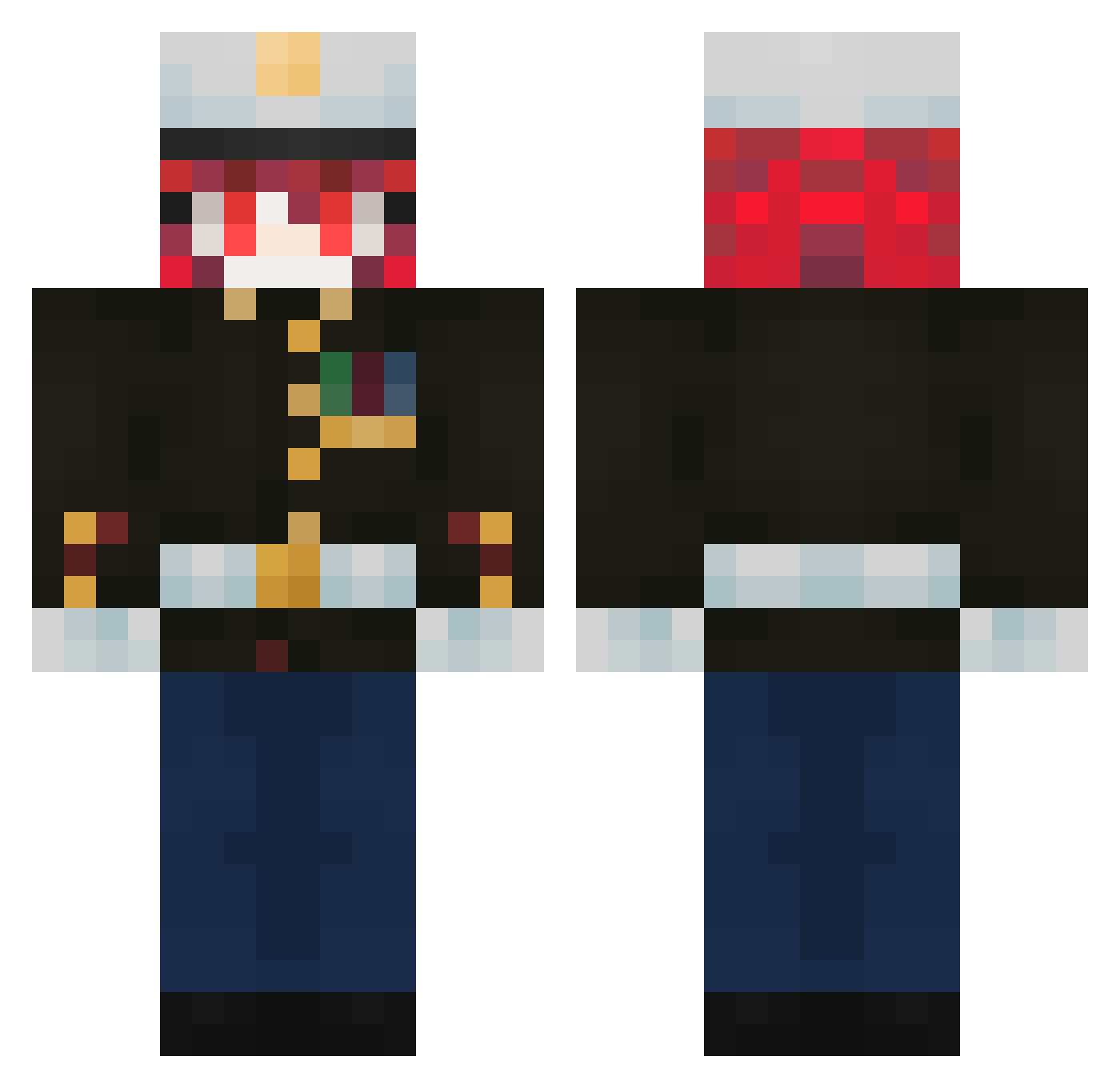 Lebele_Timmaah Minecraft skin, front and back view