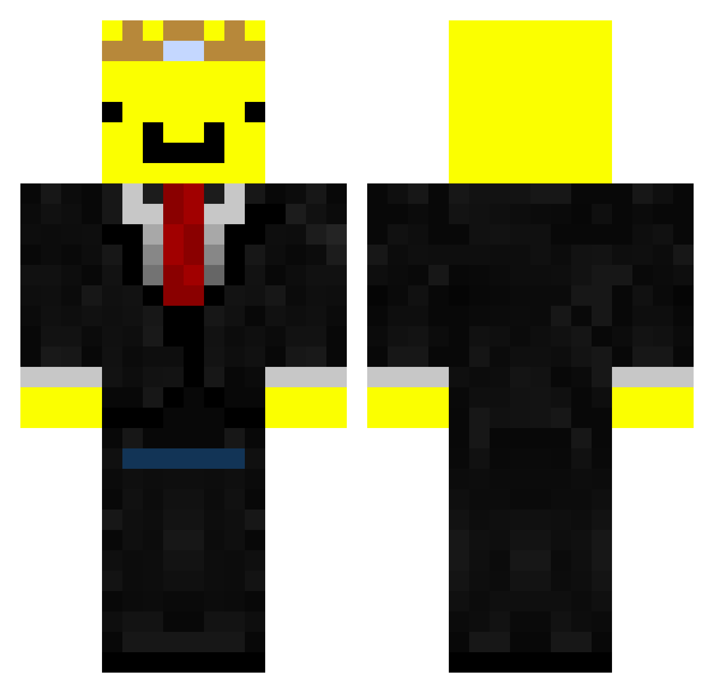 Sypho_Real Minecraft skin, front and back view