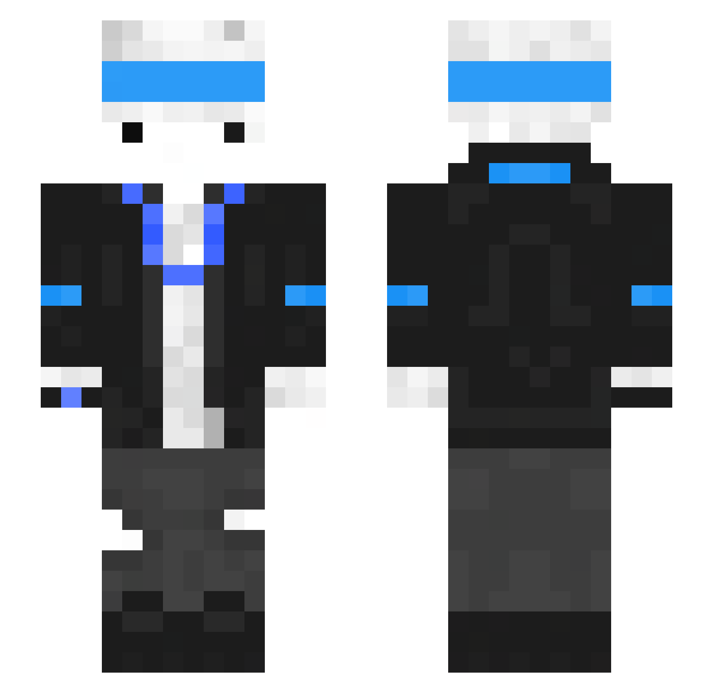 Zzz_6 Minecraft skin, front and back view