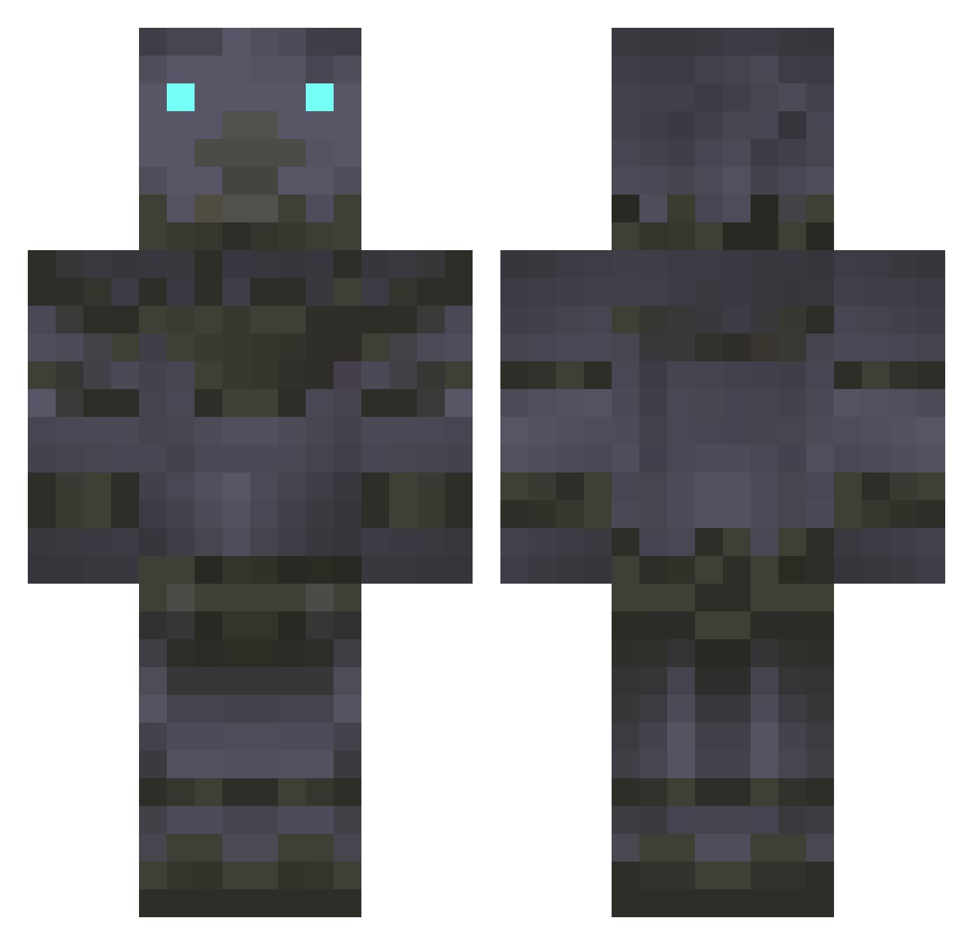 Sea_Apprentice Minecraft skin, front and back view