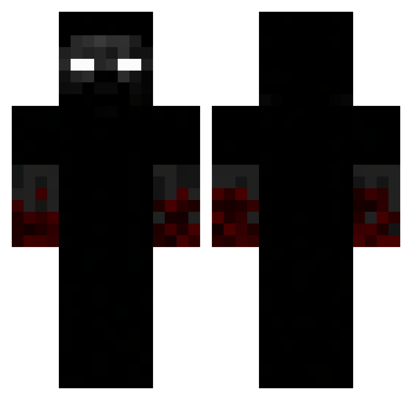pop_bOT Minecraft skin, front and back view