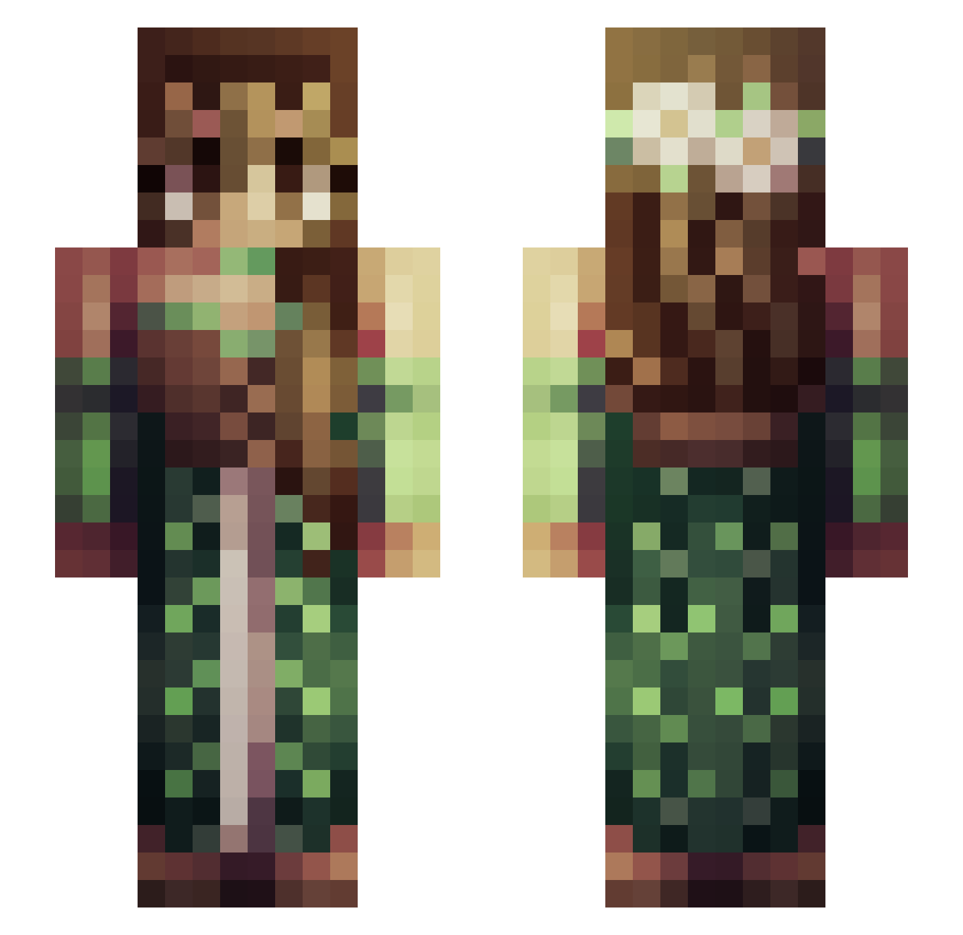 little_star963 Minecraft skin, front and back view