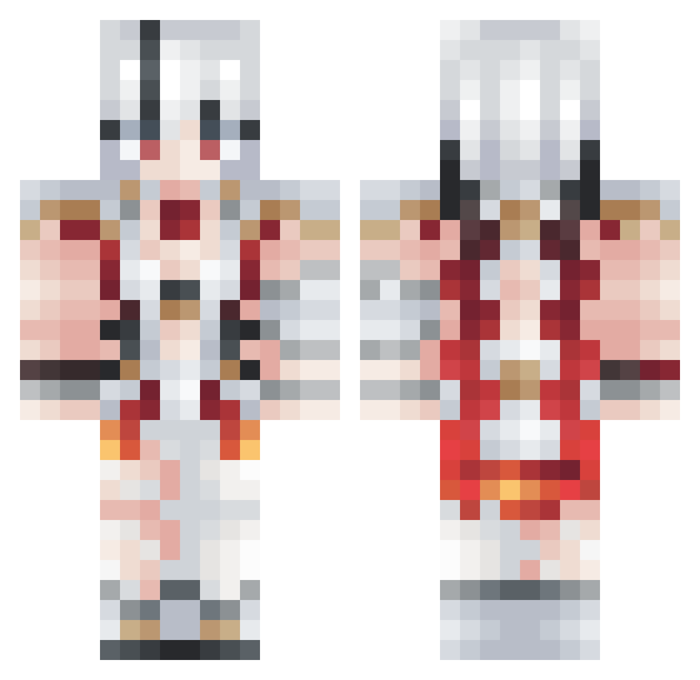 ChuiXue_ Minecraft skin, front and back view