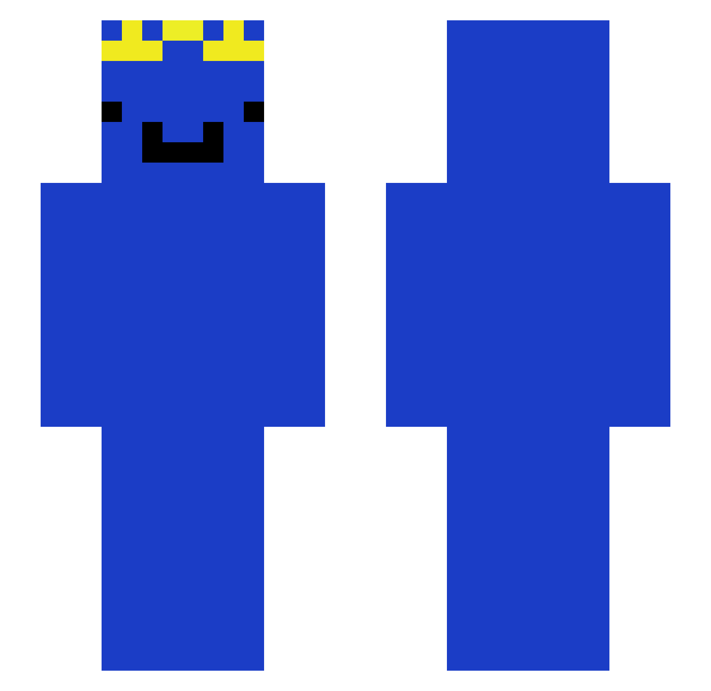 MrrCody Minecraft skin, front and back view