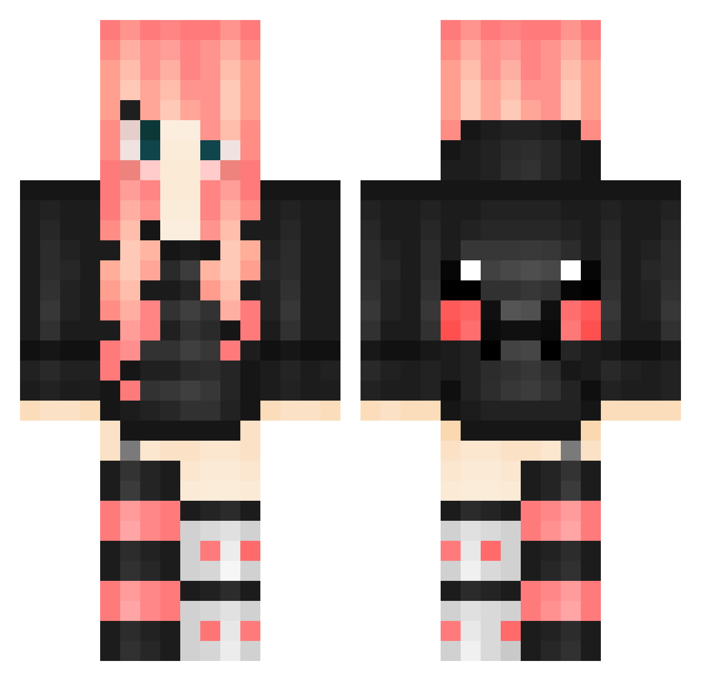 littlecookie111 Minecraft skin, front and back view