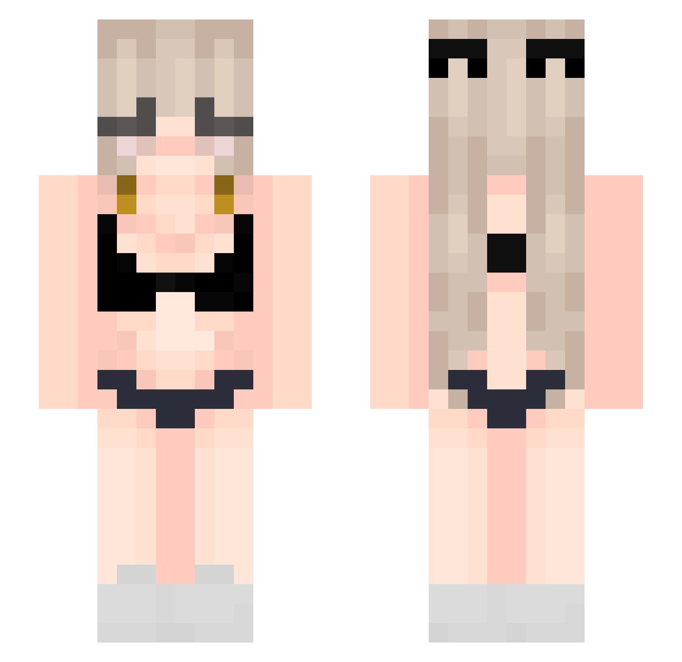 Dabek_44 Minecraft skin, front and back view