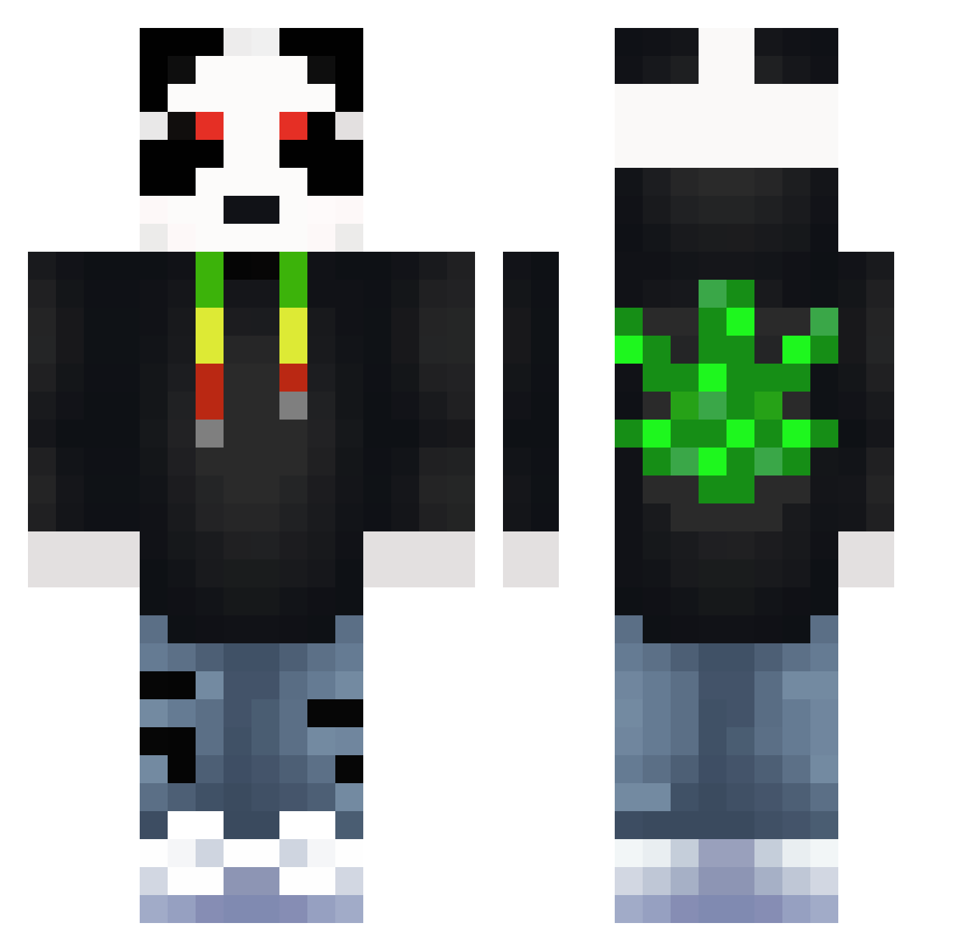 Scotland420 Minecraft skin, front and back view