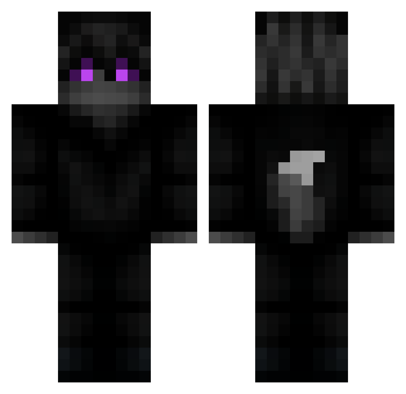_Happy Minecraft skin, front and back view