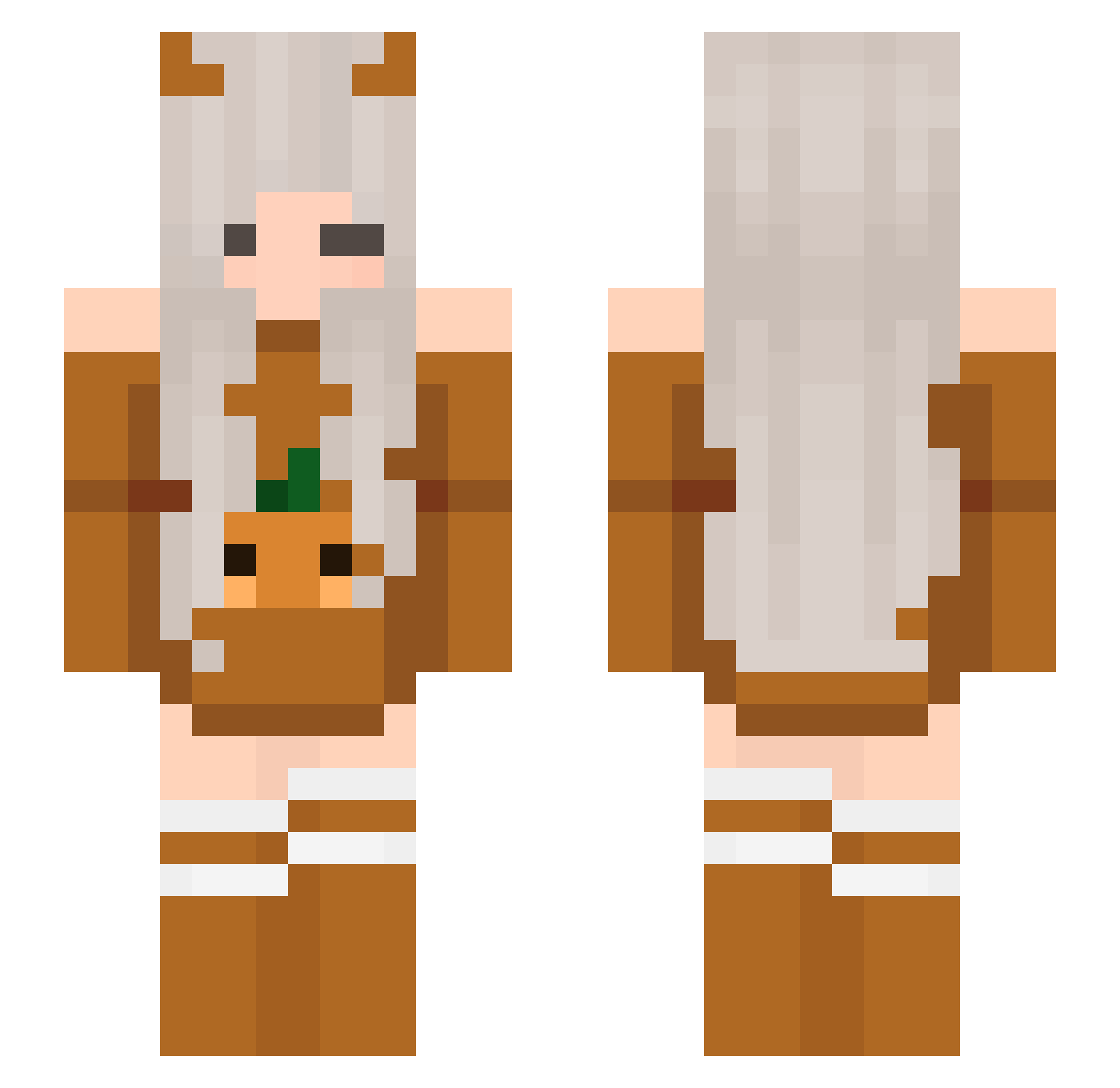 FatimaBernardez Minecraft skin, front and back view