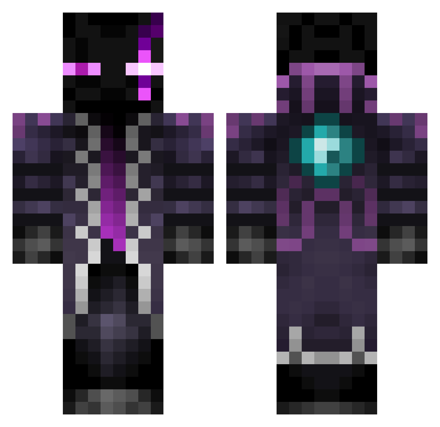 DMLucas08 Minecraft skin, front and back view