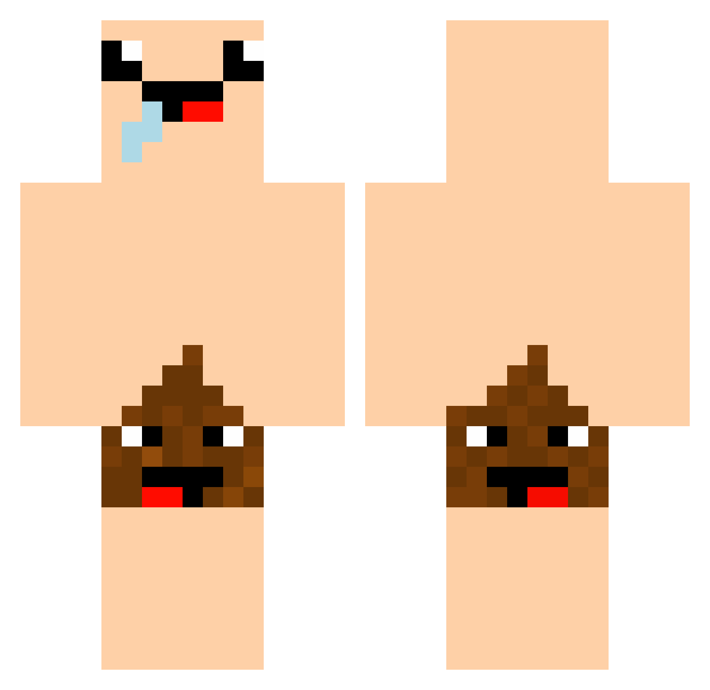Xeed9071 Minecraft skin, front and back view