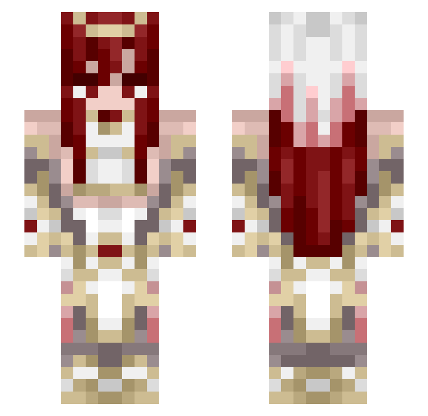 shigemori_erin Minecraft skin, front and back view