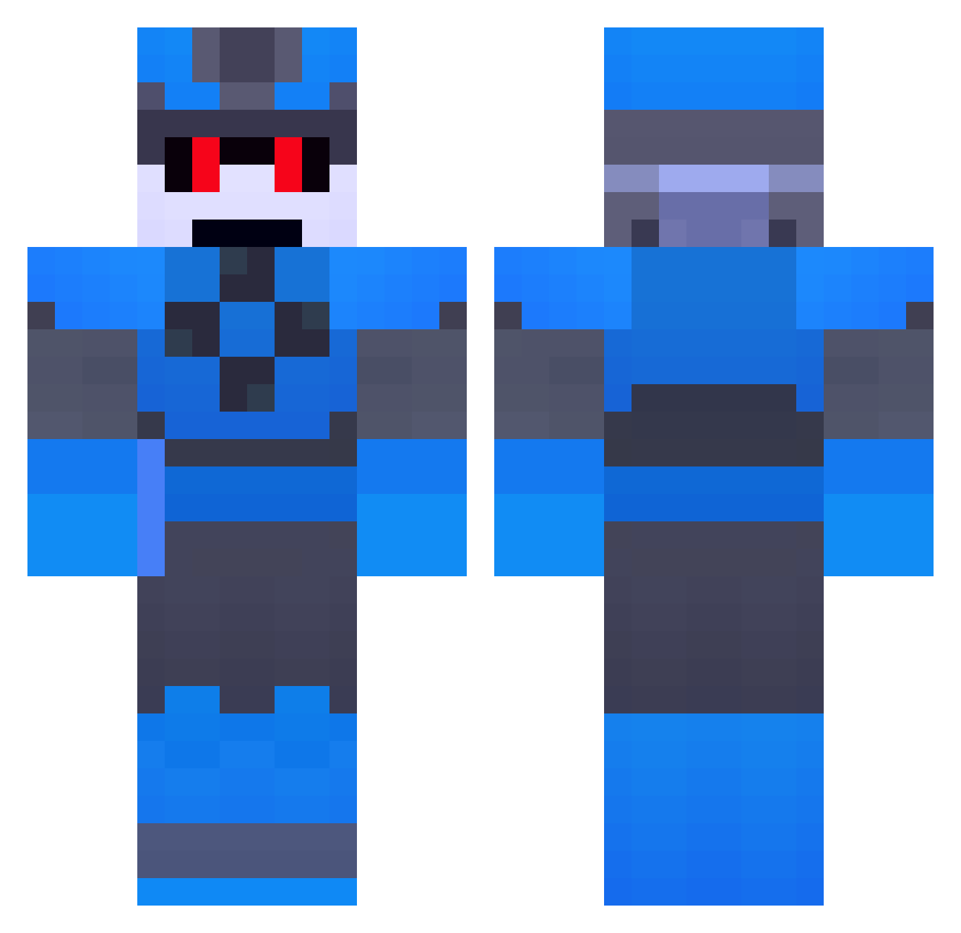 toothlessdragon9 Minecraft skin, front and back view