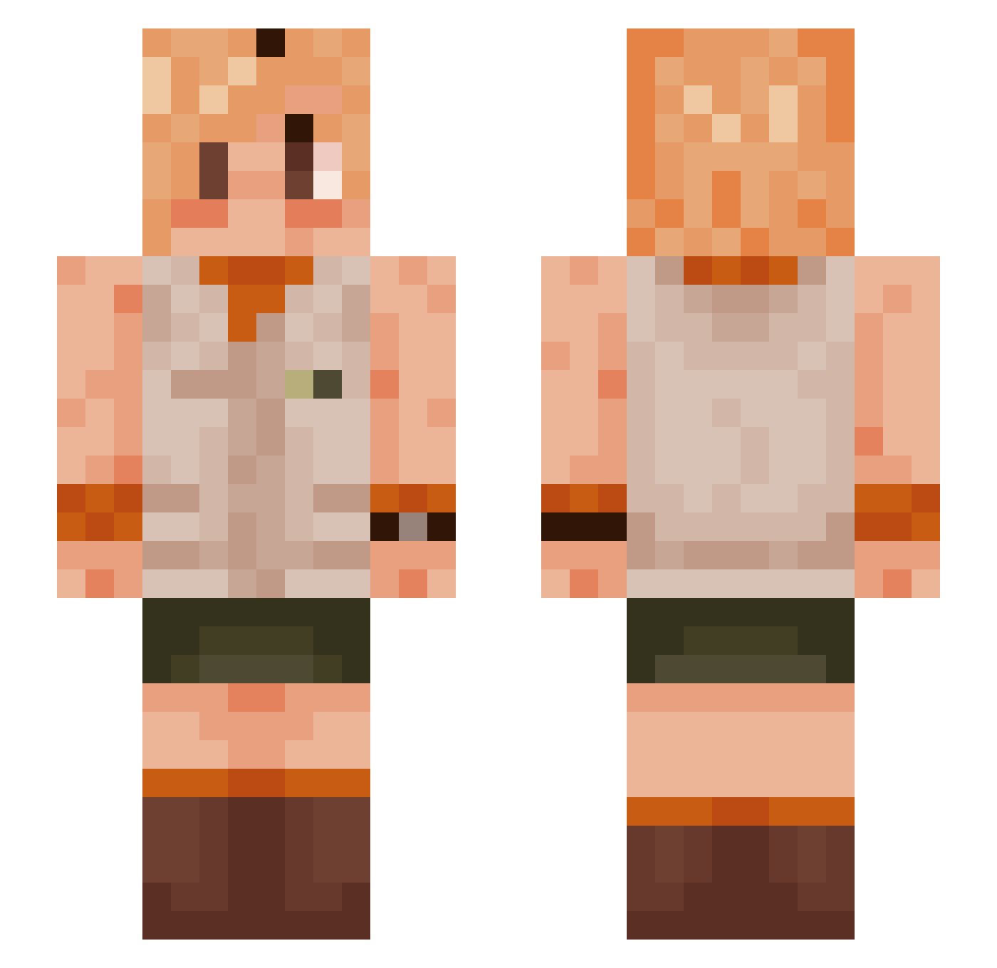 neckass_ Minecraft skin, front and back view