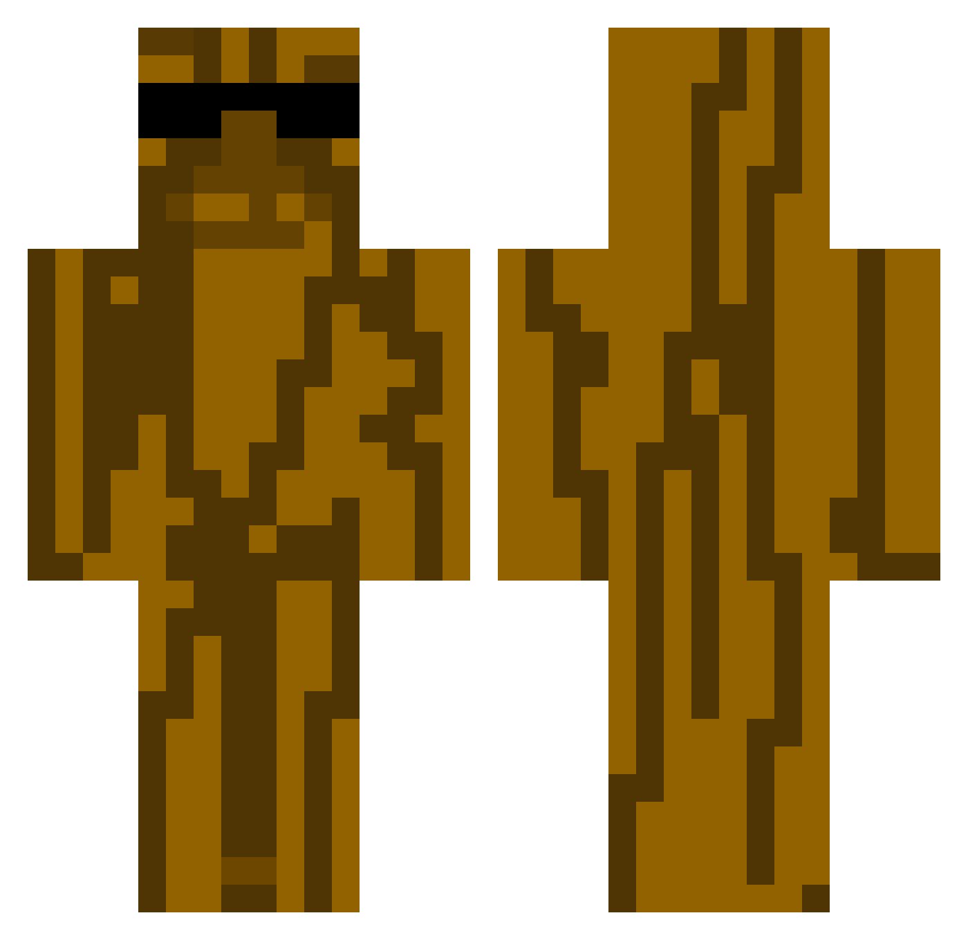 BergensVikingen Minecraft skin, front and back view