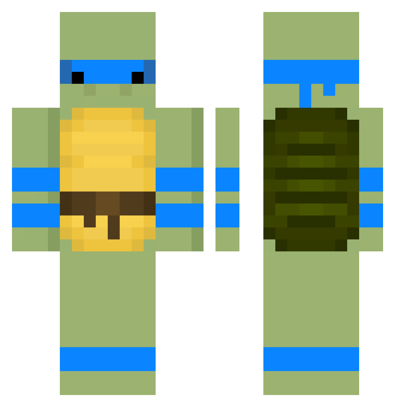 purg00 Minecraft skin, front and back view