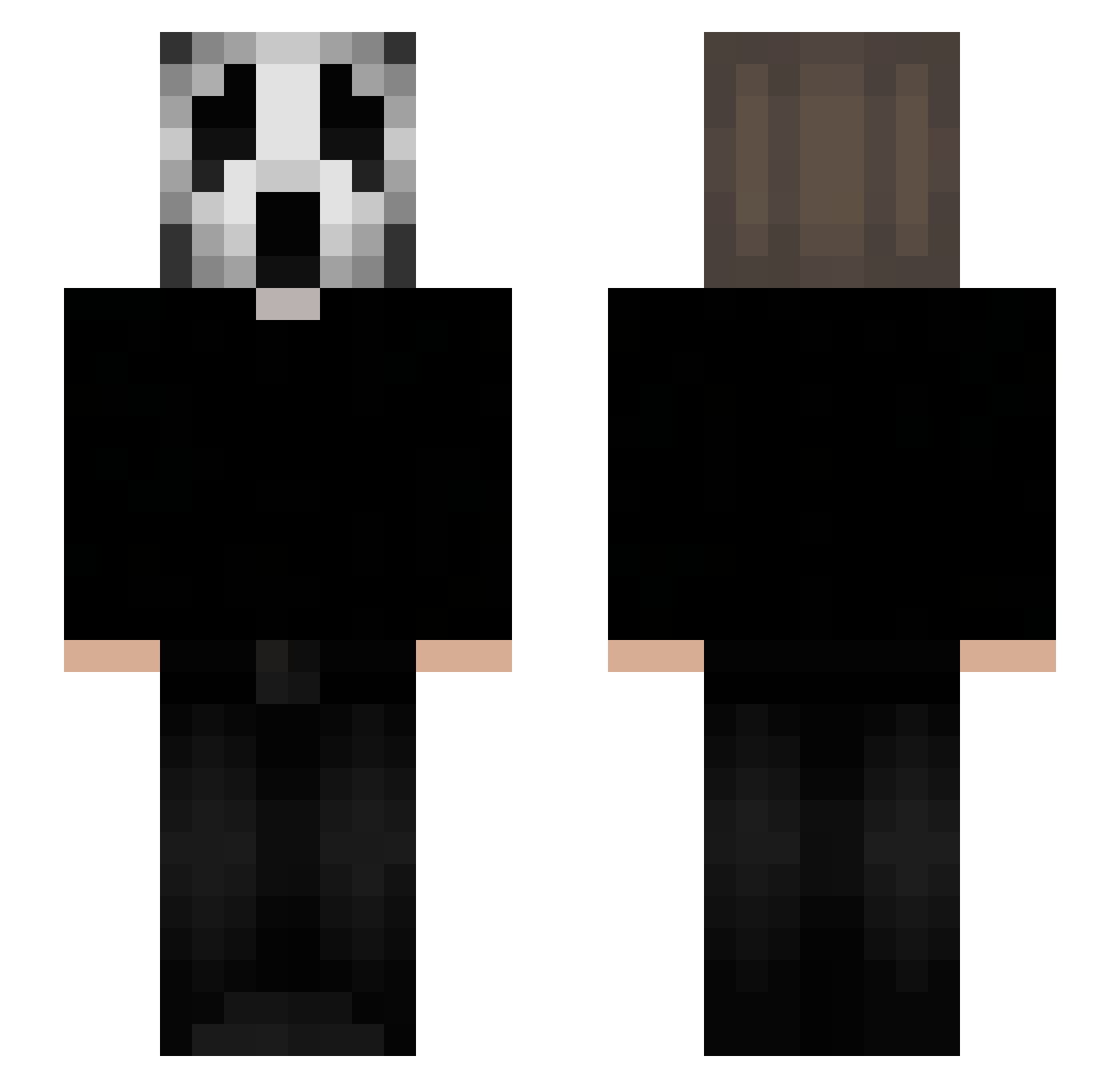 Drepsott_ Minecraft skin, front and back view