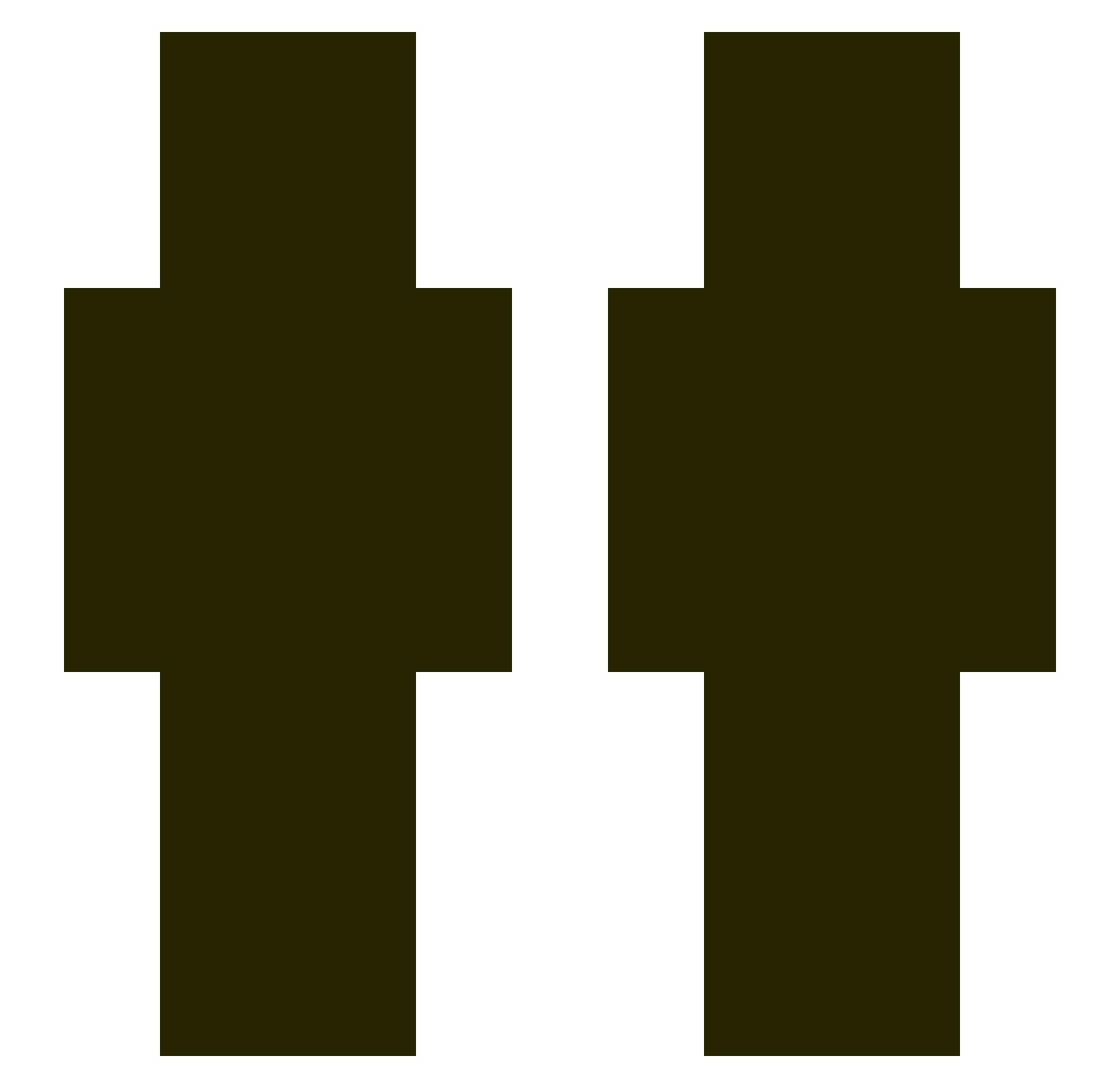 TheKing77 Minecraft skin, front and back view