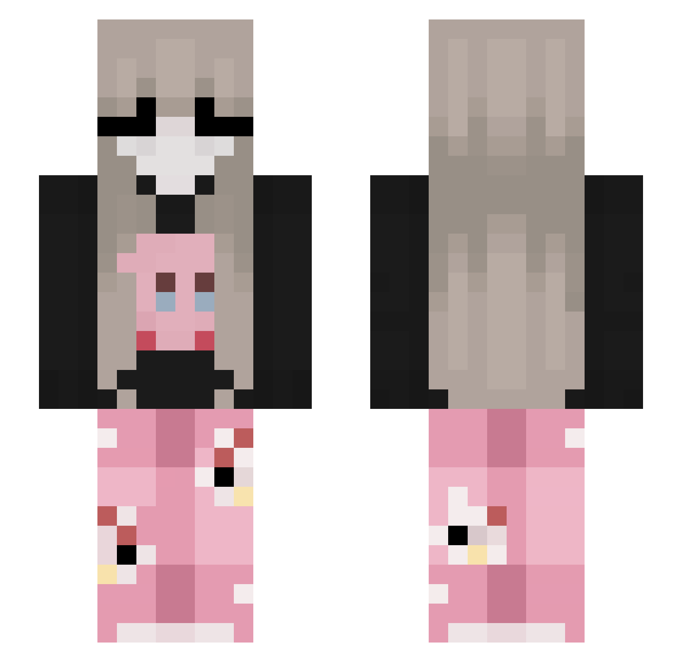 Forest4rd Minecraft skin, front and back view