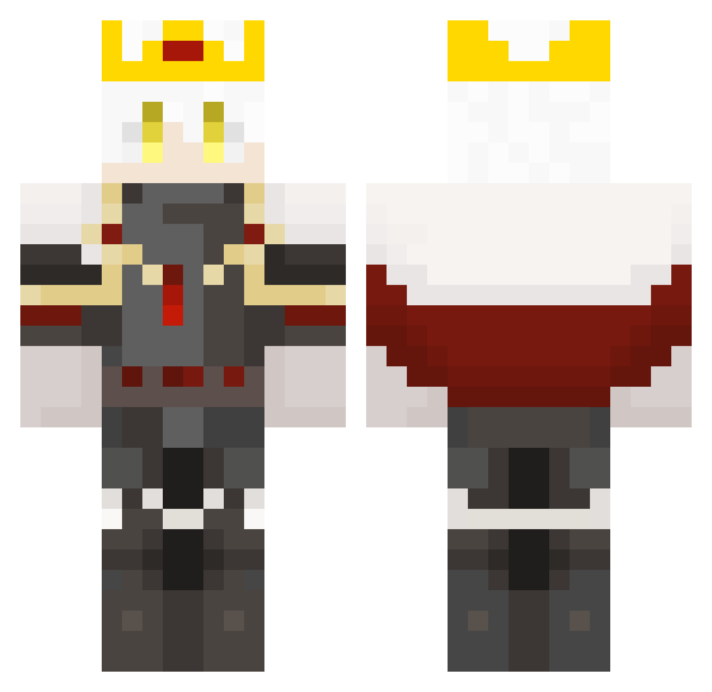 Ralex61 Minecraft skin, front and back view