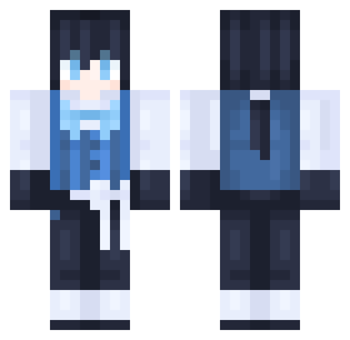 VituLeme Minecraft skin, front and back view