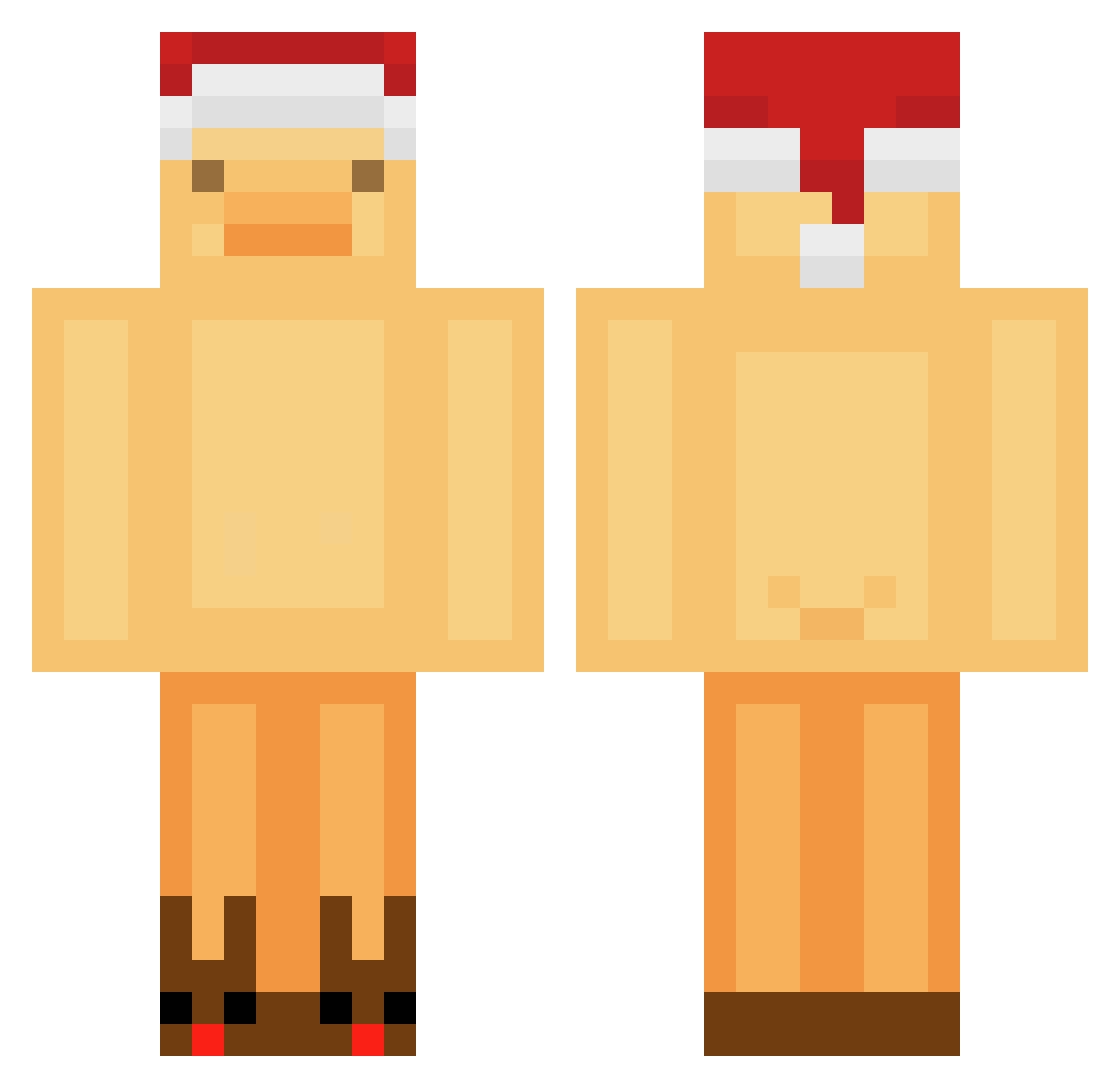 ChicagoFunke Minecraft skin, front and back view