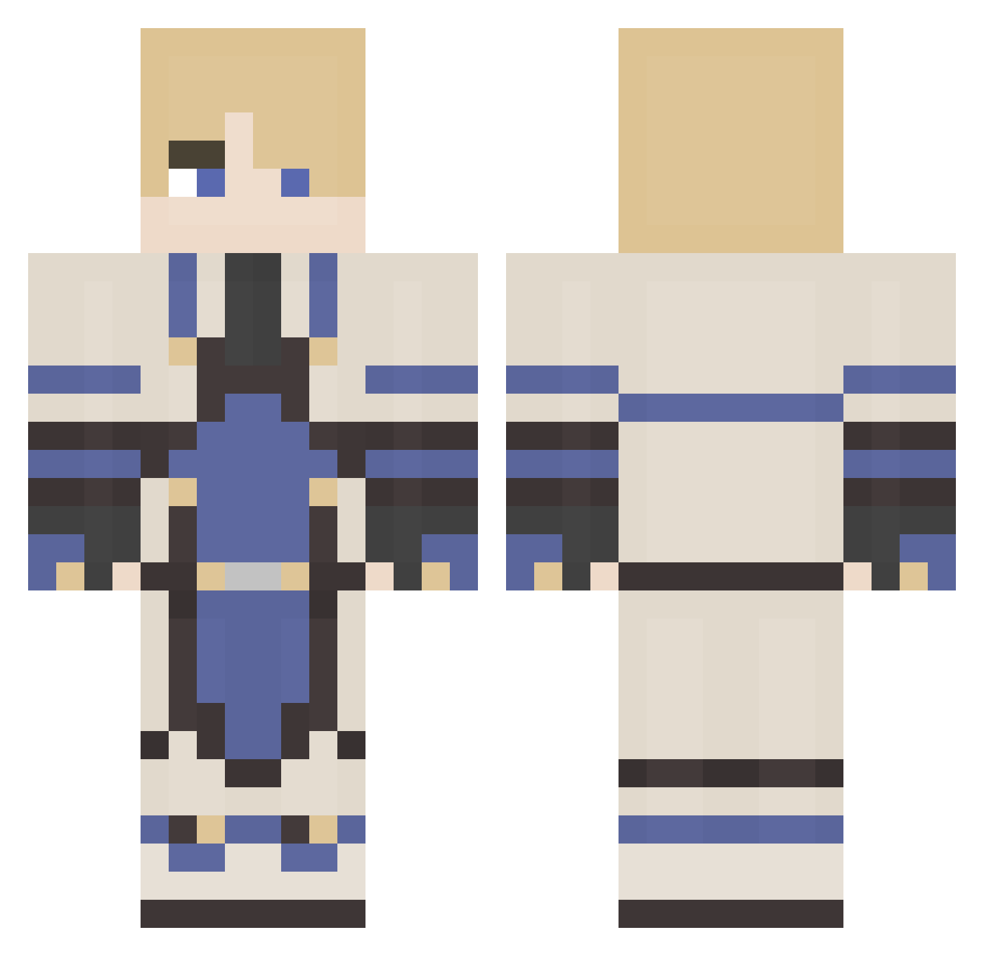 Ten_yx Minecraft skin, front and back view
