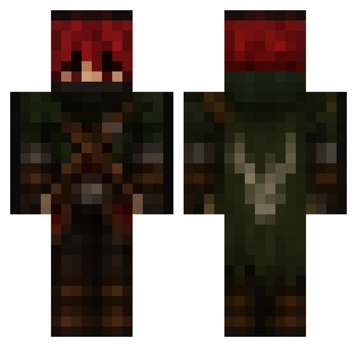 OrnitorenkPerryy Minecraft skin, front and back view