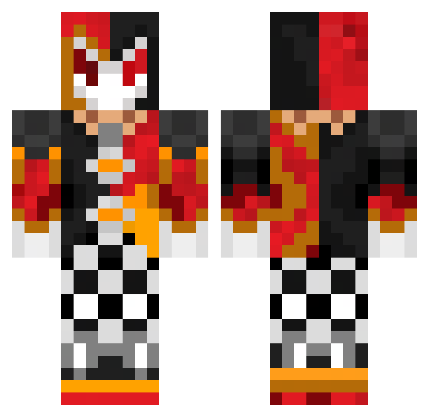 wotar4o0 Minecraft skin, front and back view