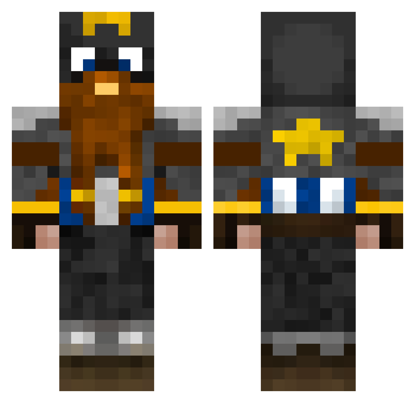 wubwubwub79 Minecraft skin, front and back view