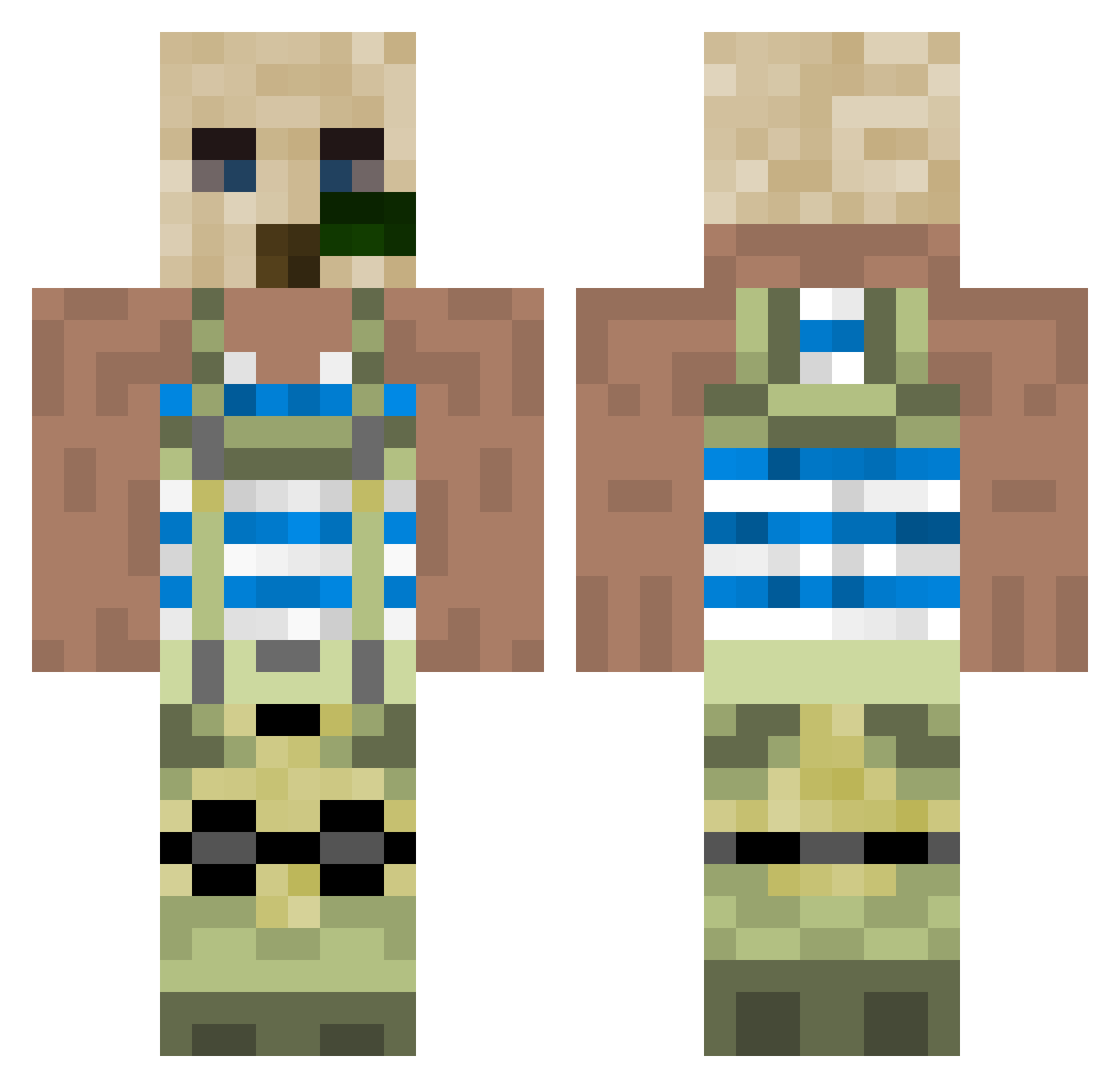 benjamin20011 Minecraft skin, front and back view