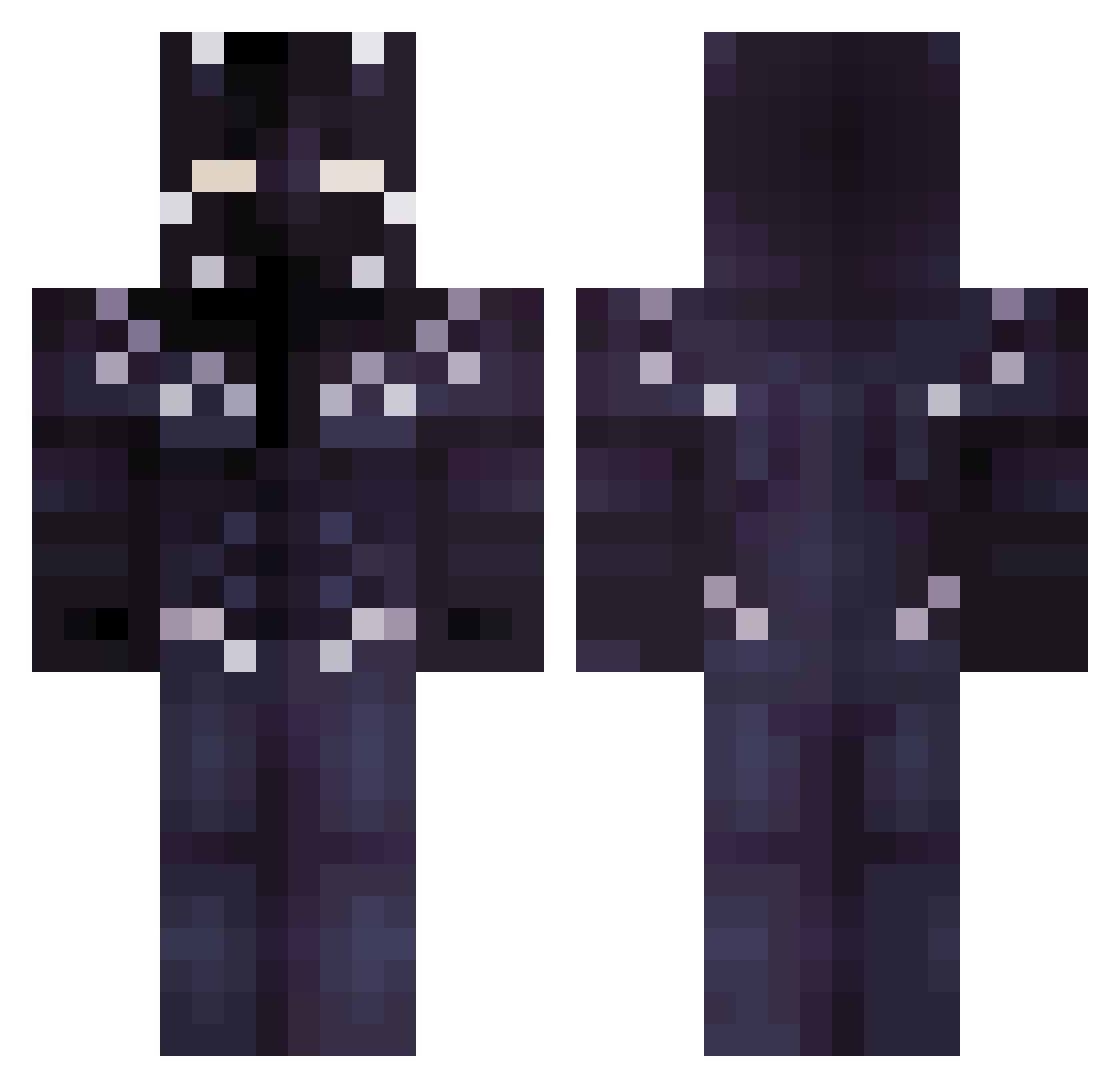 Wolf_Toes863 Minecraft skin, front and back view