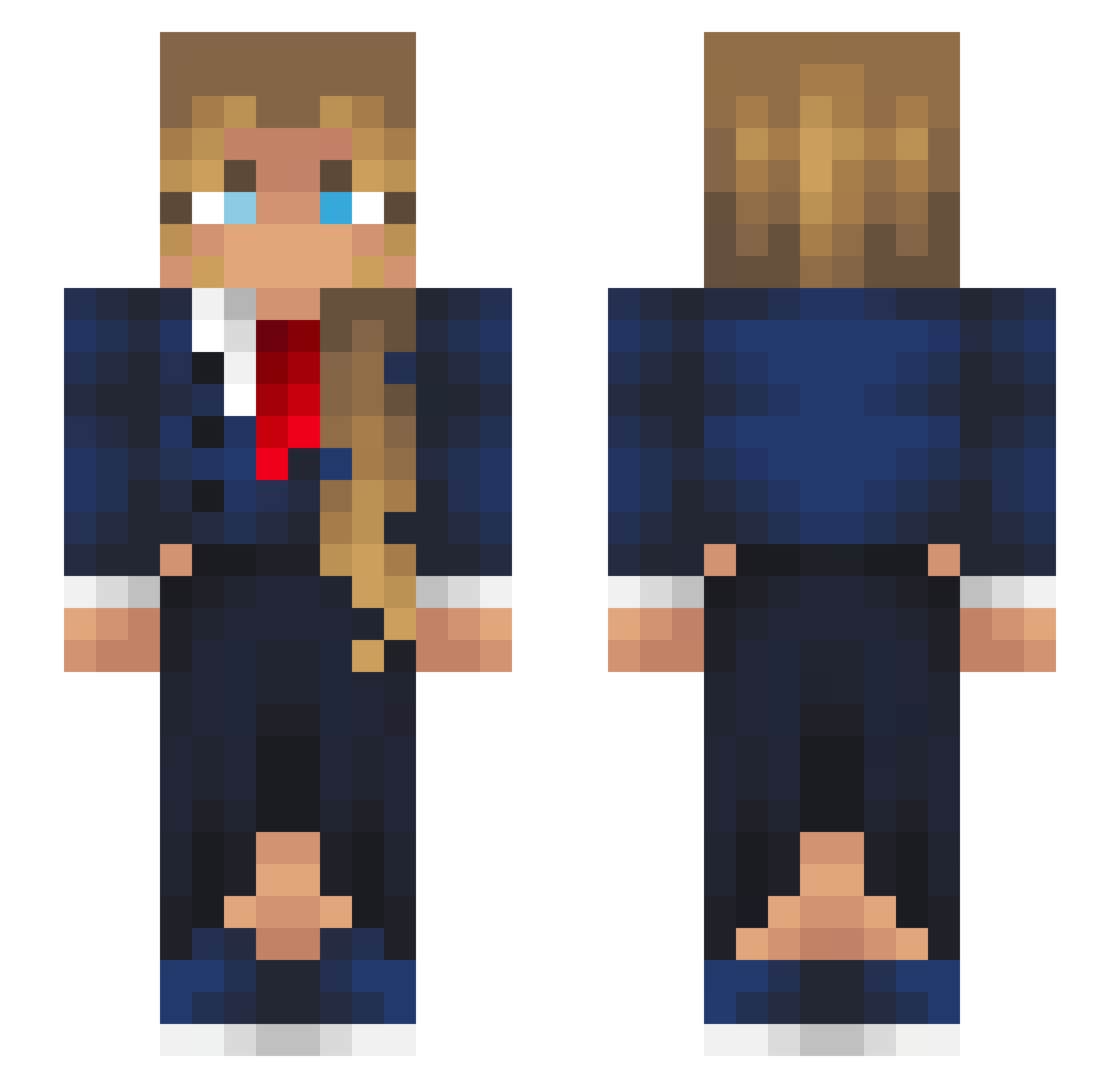 FlyingFish19 Minecraft skin, front and back view