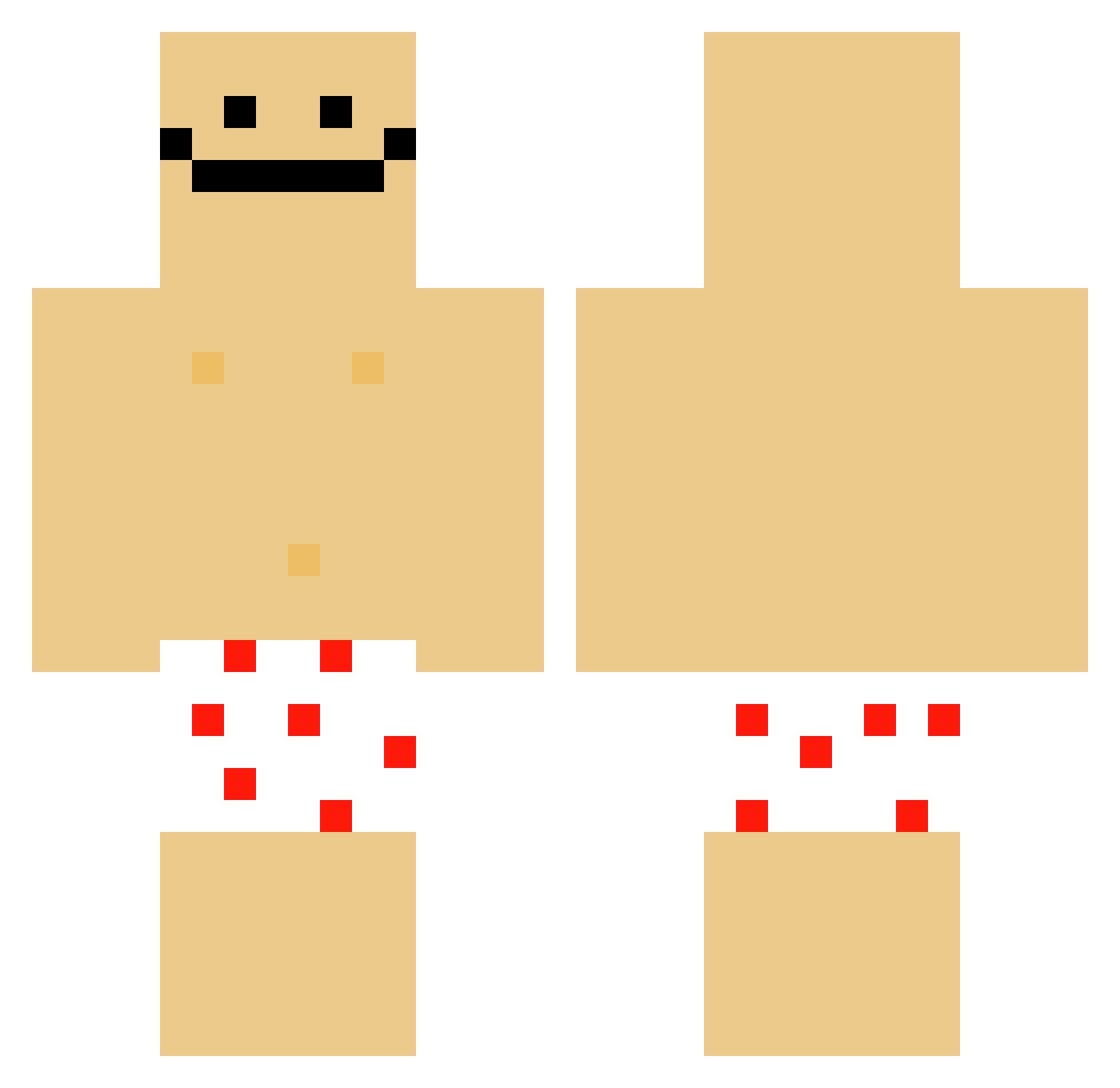 __Snipez__ Minecraft skin, front and back view