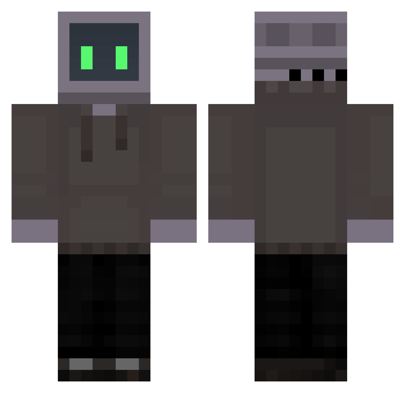 matmelmb Minecraft skin, front and back view