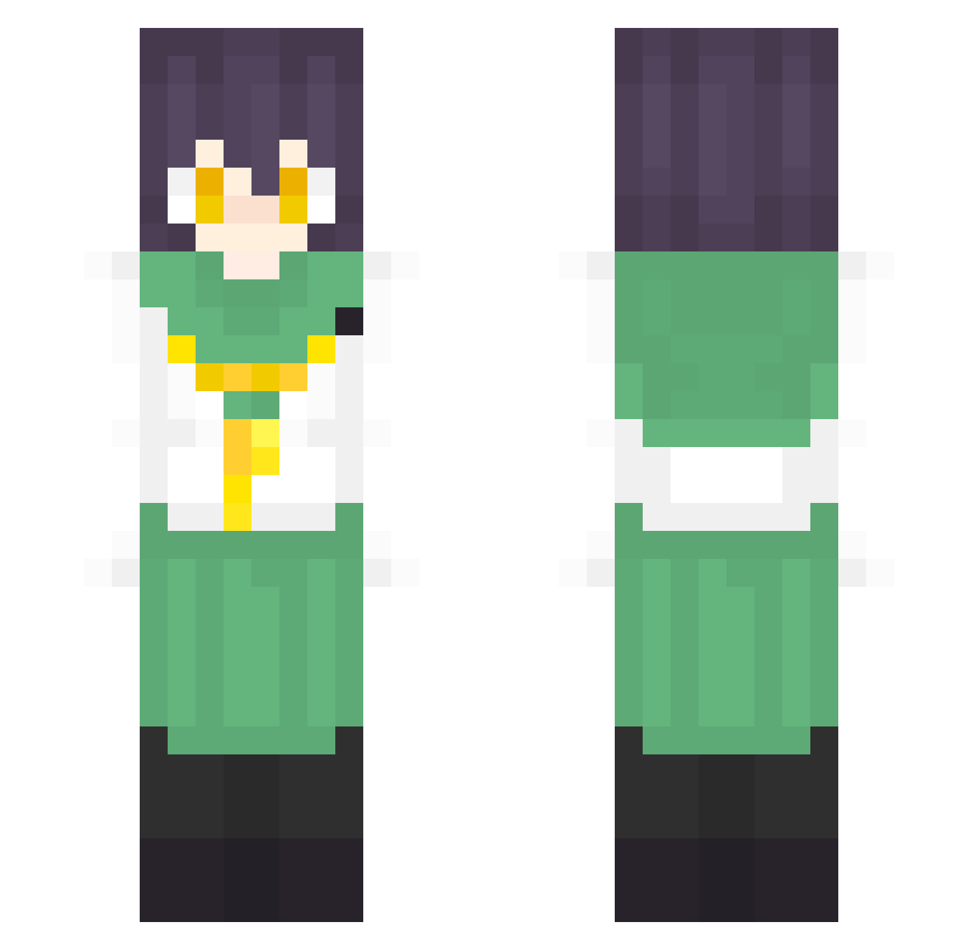 grey0312 Minecraft skin, front and back view