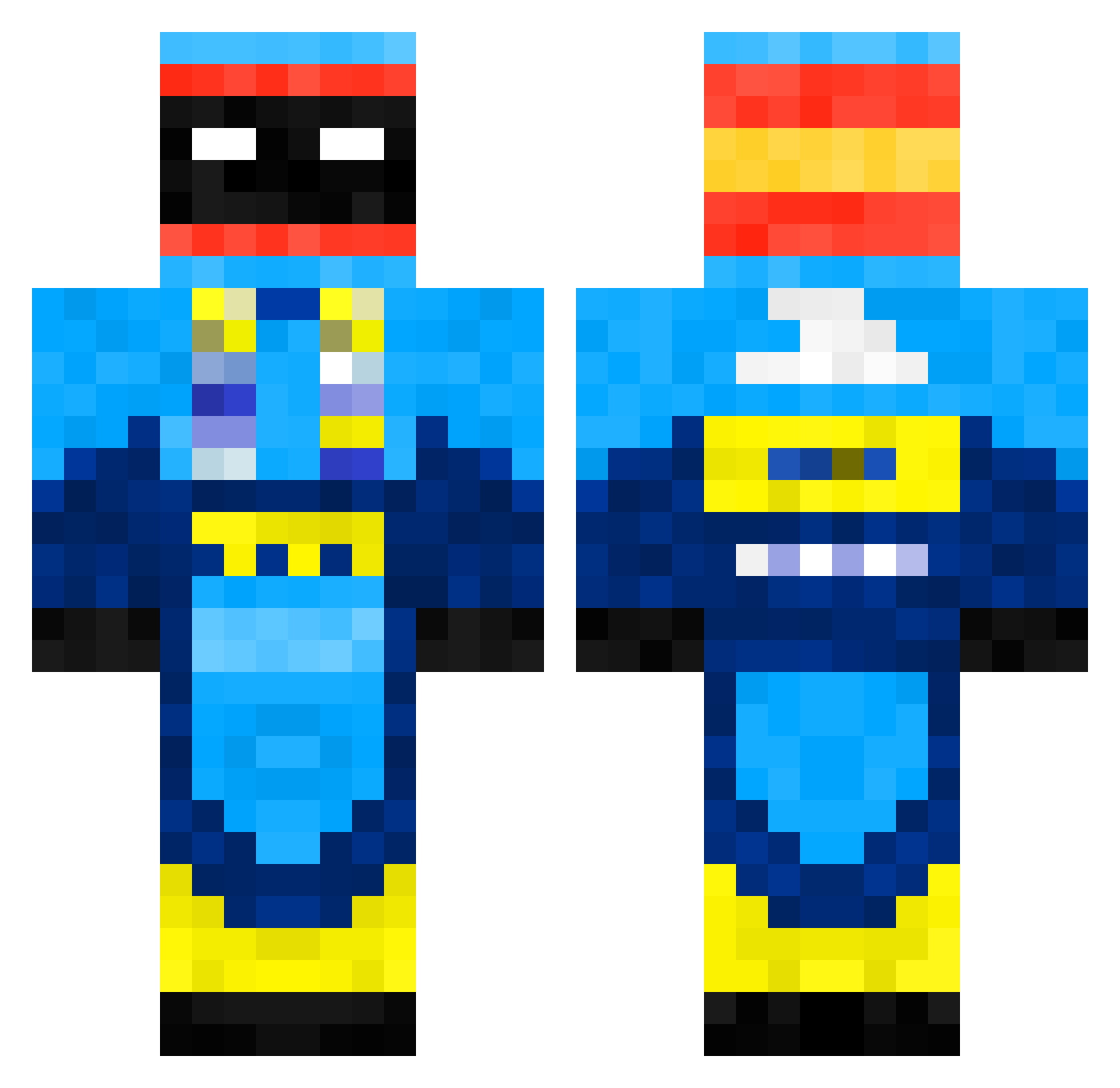 fredriko300 Minecraft skin, front and back view