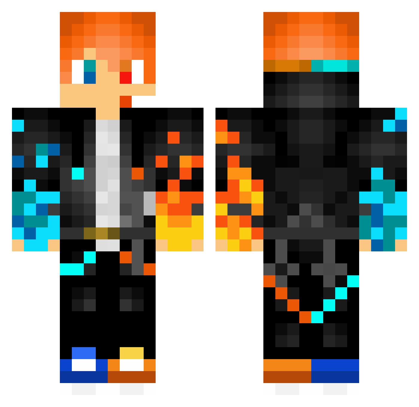 JERRY_0215 Minecraft skin, front and back view