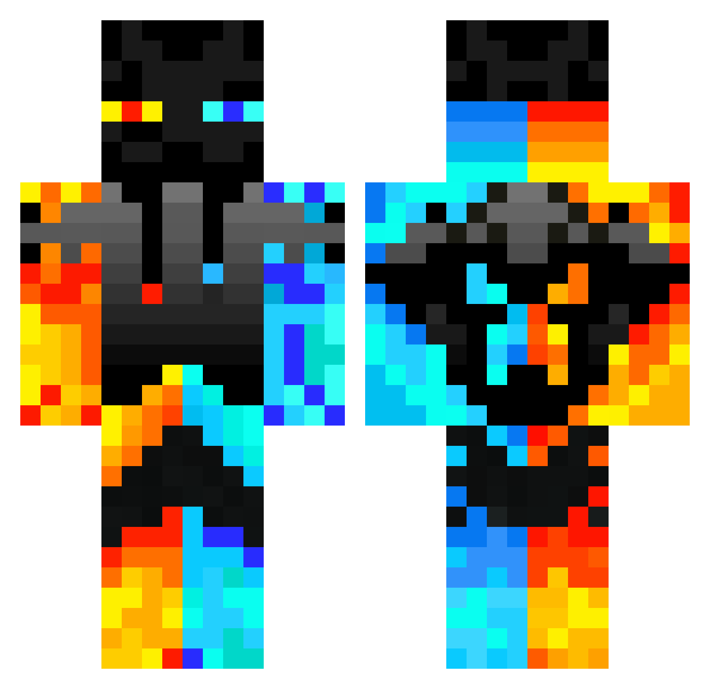 __Wizzy__ Minecraft skin, front and back view