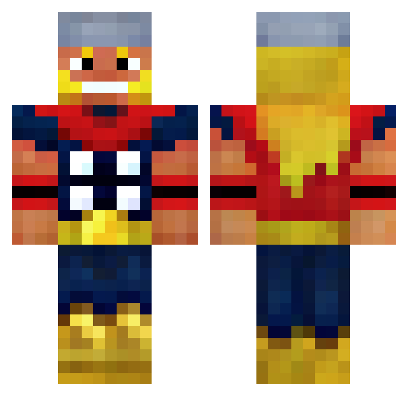 8043 Minecraft skin, front and back view