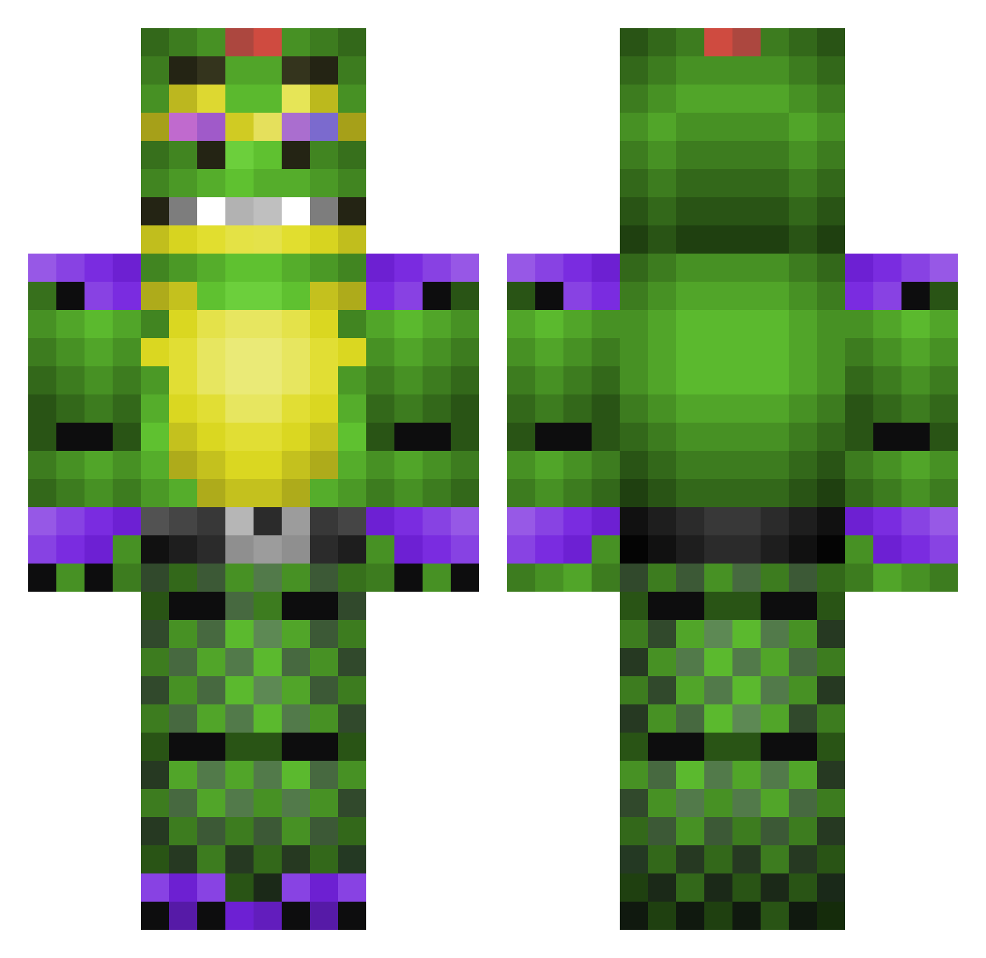 livyleigh__ Minecraft skin, front and back view