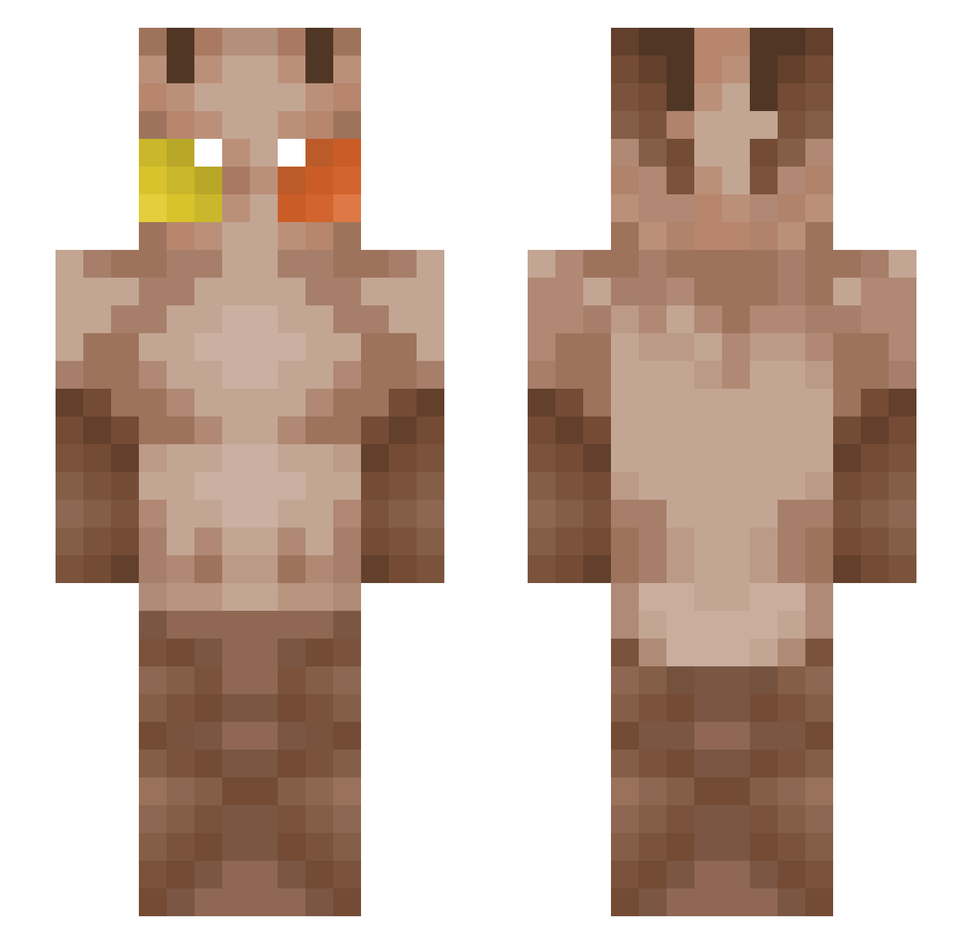 BerryWisp Minecraft skin, front and back view