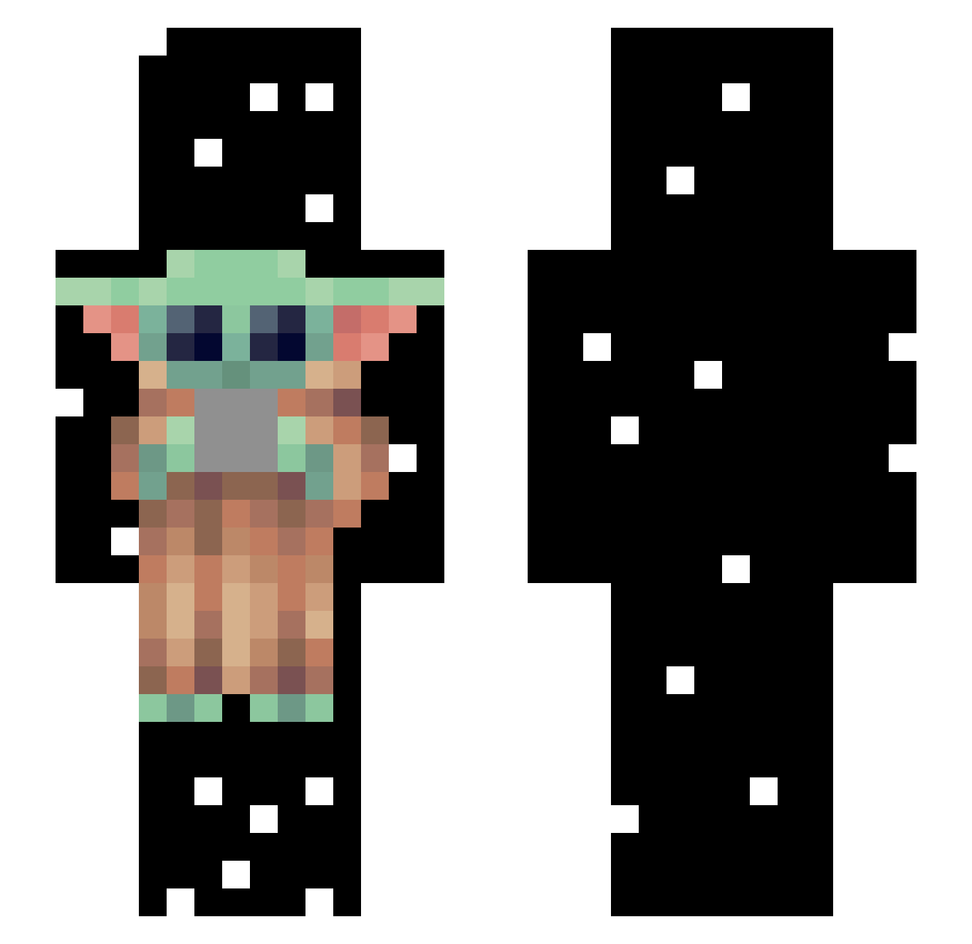 DragosDRoger Minecraft skin, front and back view