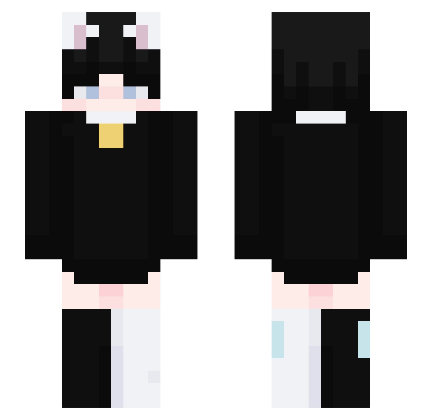 koztttttttttt Minecraft skin, front and back view